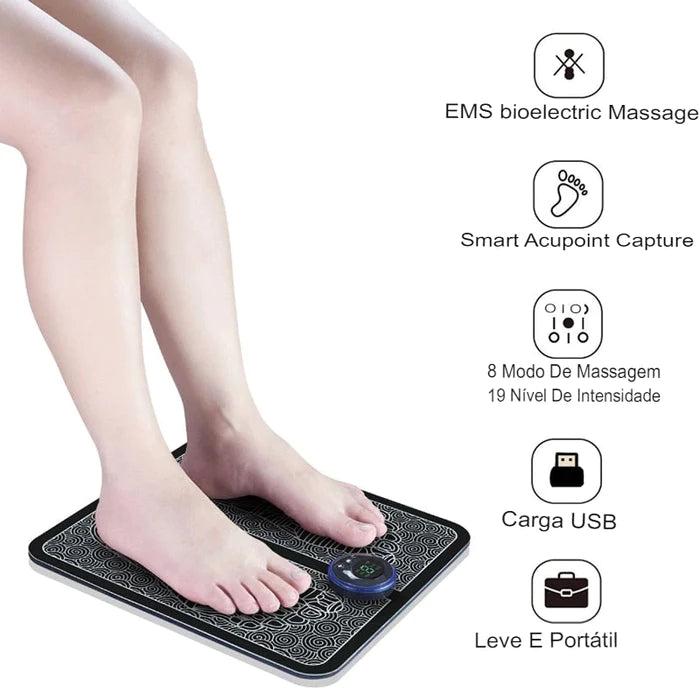Tapete Massageador Elétrico para os Pés - RelaxPrO 2025