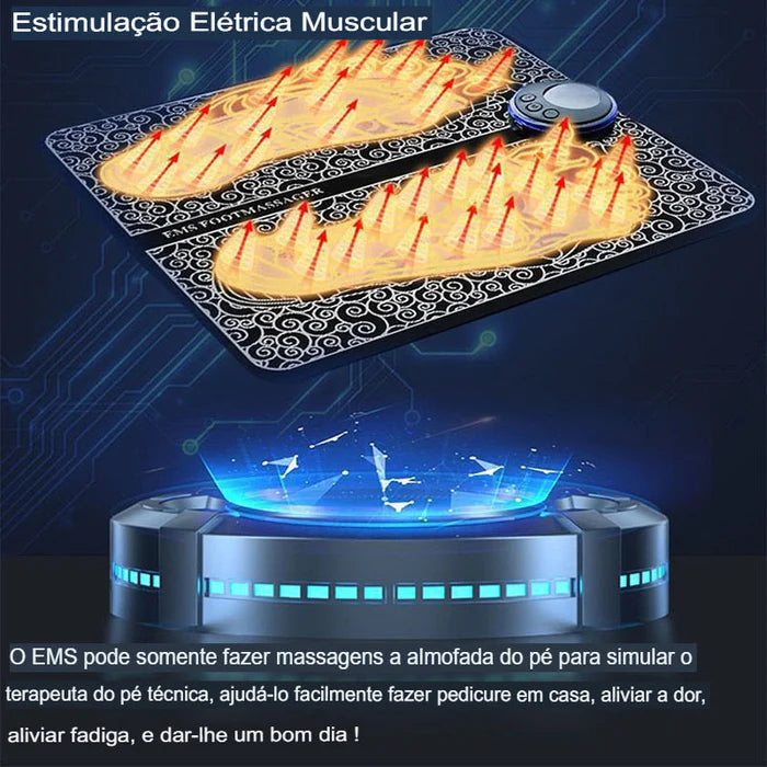 Tapete Massageador Elétrico para os Pés - RelaxPrO 2025